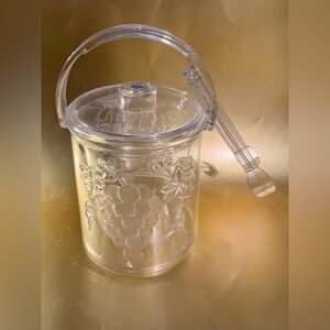 Acrylic Ice Bucket for Wine 3 Pieces Outer/Inner/Lid 8in